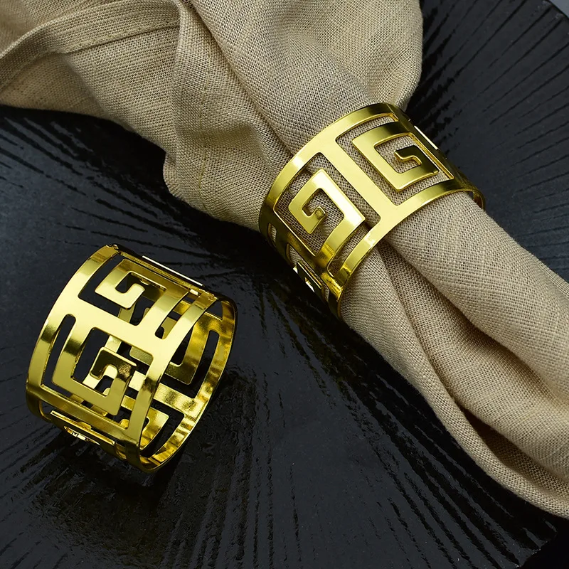 

6 шт., кольцо для салфеток в европейском стиле