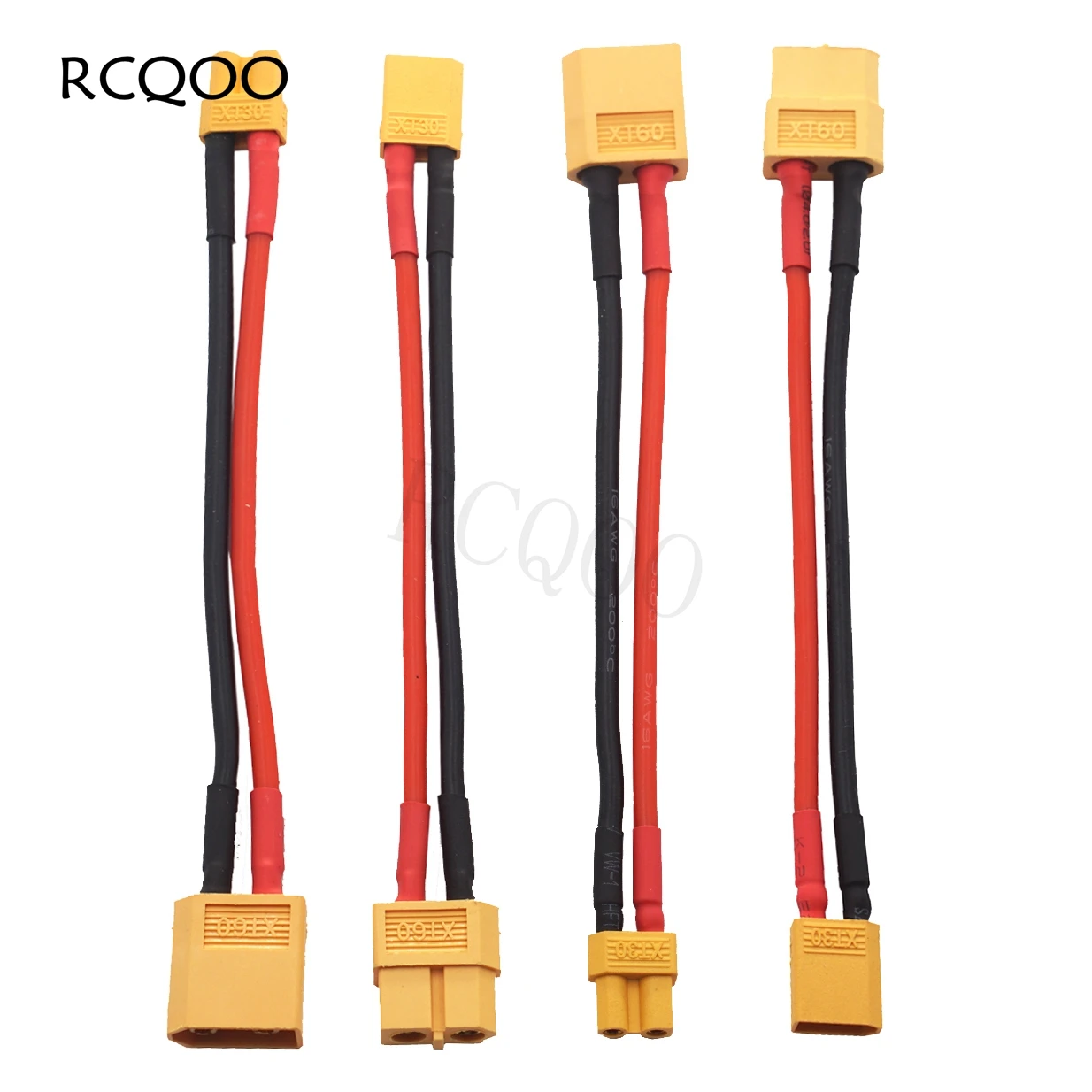 

2Pairs XT30 Connector to XT60 Plug Female Male Adapter with 10cm 16AWG Silicone Cable Wire for RC Car Lipo NiMH Charger ESC