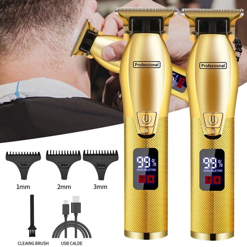 Enlarge Electric Hair Cutting Machine Vintage Clipper Hair Rechargeable Man Shaver Trimmer Mens Barber Professional Beard Barber Machine