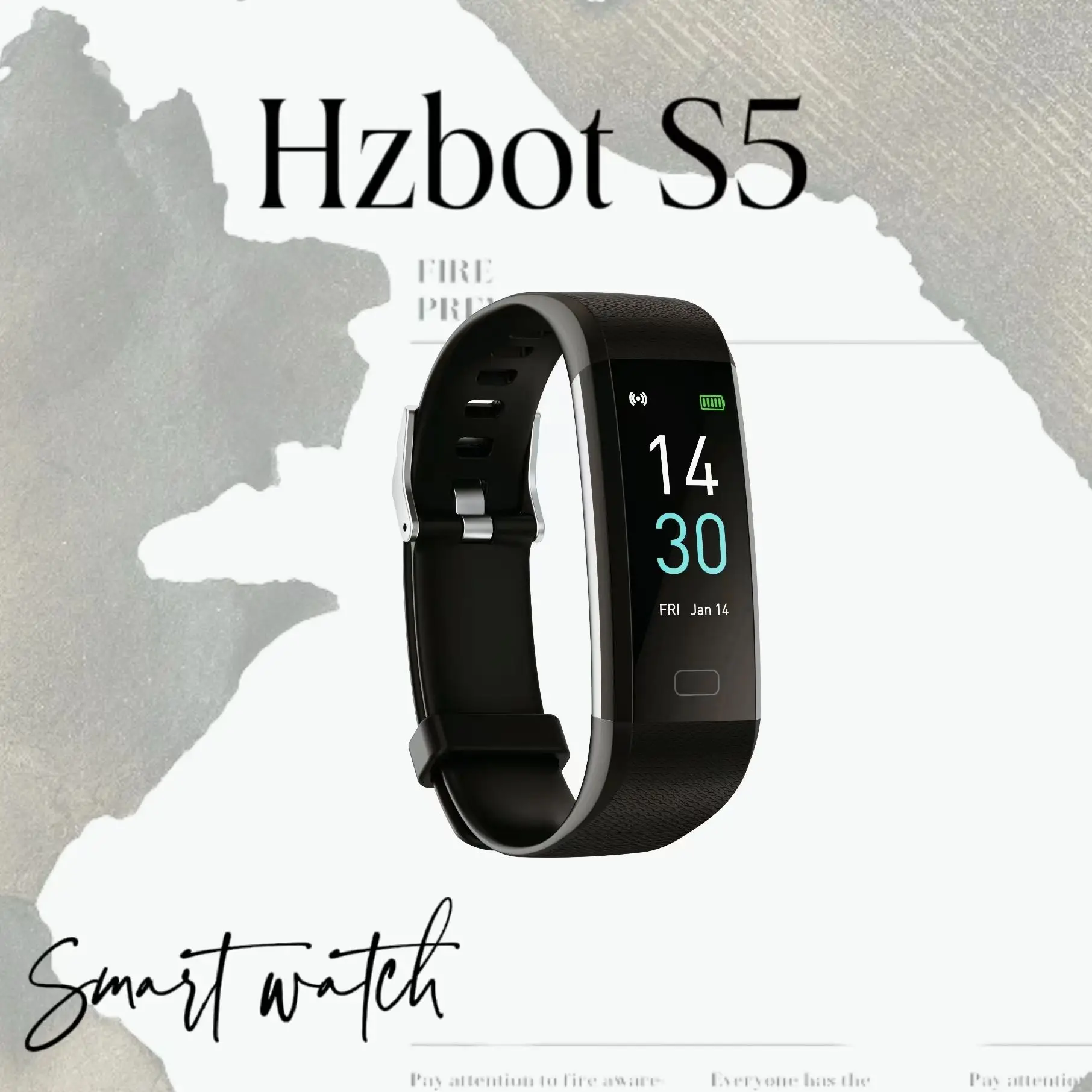 

Smart Watche For Men Women S5 Sport Smart Band Water Resistant Heart Rate Sport Tracking Hzbot Brand For Android IOS