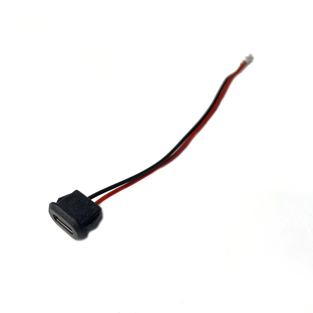 

Водонепроницаемый USB-разъем типа C, 1 ~ 10 шт., гнездовой разъем прямого сжатия, зарядный интерфейс с проводом для сварки