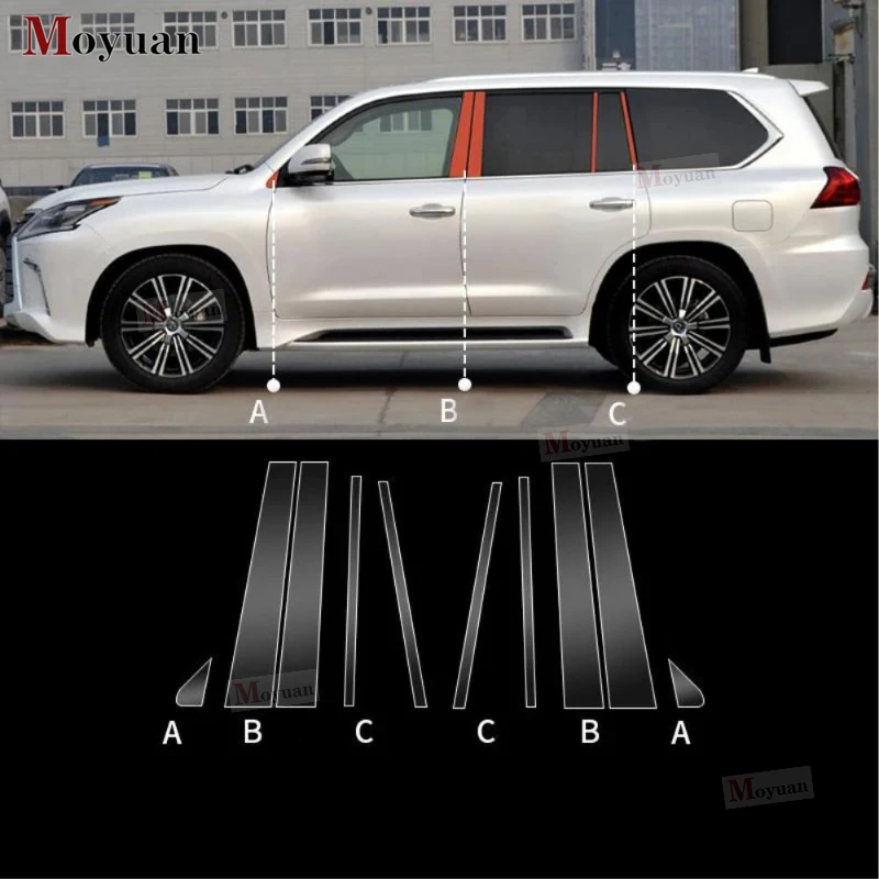 Для Lexus LX LX470 LX570 прозрачная защитная пленка из ТПУ для наружных окон ABC