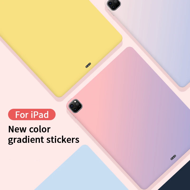 For iPad sticker skin 2022 ipad Pro 12.9 Mini 6 5 11 10.2 2021 9.7 Air 2/3/4 10.5 color Transparent Cover Funda discoloration