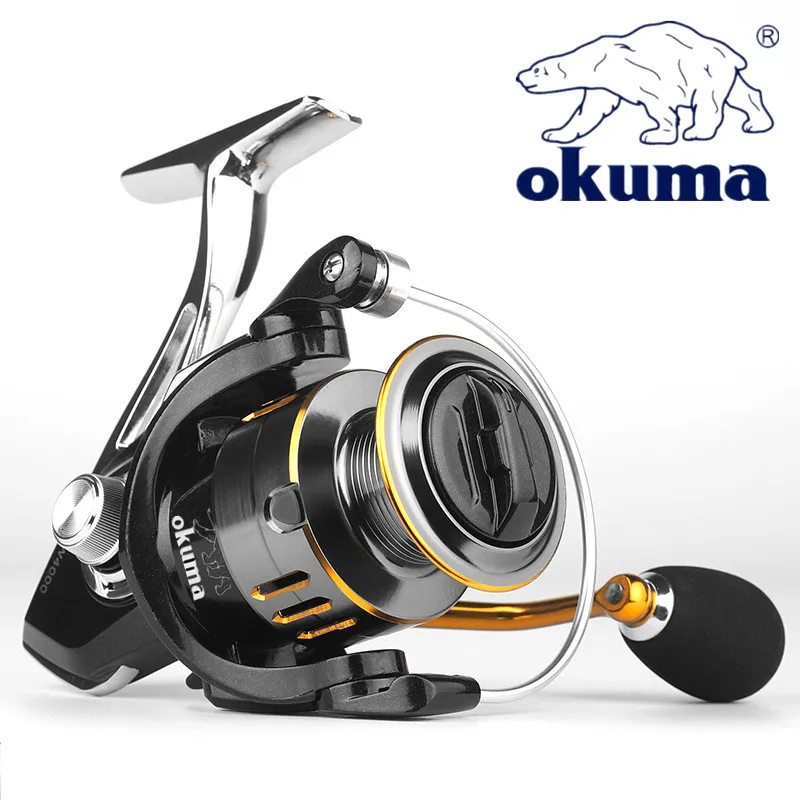 New Okuma (Baoxiong) All Metal Fishing Boat 10KG Brake Force Gapless Spinning Wheel Sea Pole Remote Casting Wheel 1000-7000