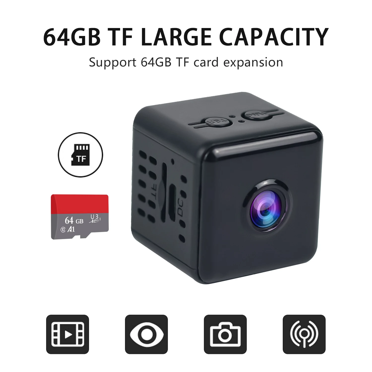 X6D Мини Wi-Fi камера Full 2K/1080P HD Беспроводной удаленный монитор ночного видения AP hostpot Security CCTV DV камера