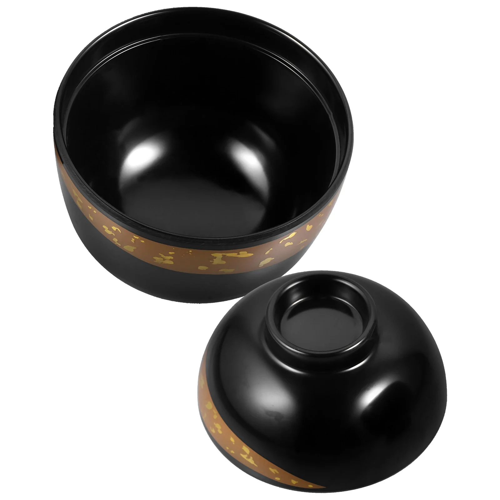 

Rice Bowl Multi-function Bowls Kitchen Supply Food Lid Service Melamine Japanese Soup