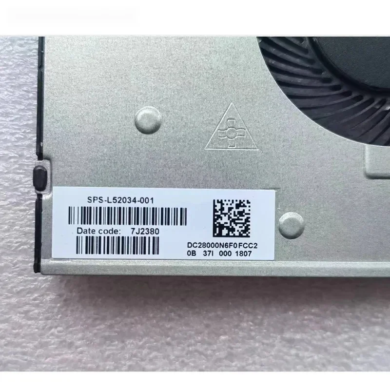 Новый ноутбук с охлаждением ЦП охлаждающий вентилятор для HP 15-DU DW 15s-du0002TX CPN DC28000N6F0