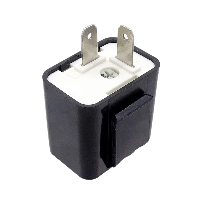 

1pc Universal Motorcycle 2 Pin 12V Led Flasher Relay Switch Flasher Turn Signal Light Speed Adjustable Electronic Relay Parts