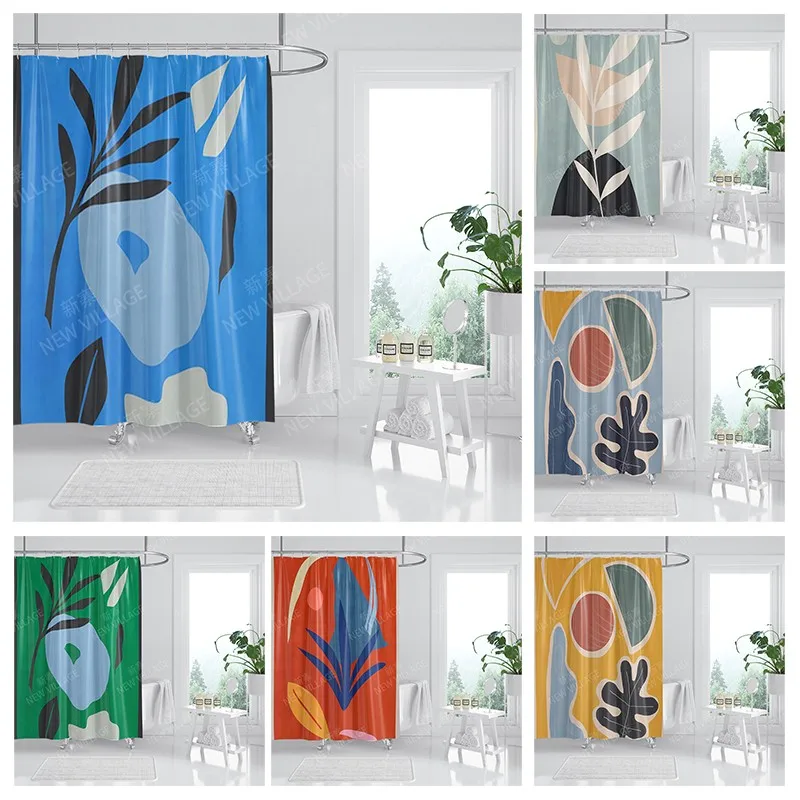 

Водонепроницаемая тканевая занавеска для душа, занавеска для ванной комнаты 180x200, занавеска для душа 240*200, скандинавский декор в стиле бохо x