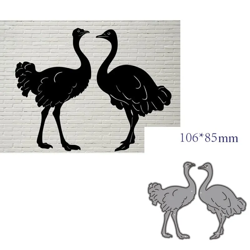 Металлические штампы для вырезания форма животных Страус украшение