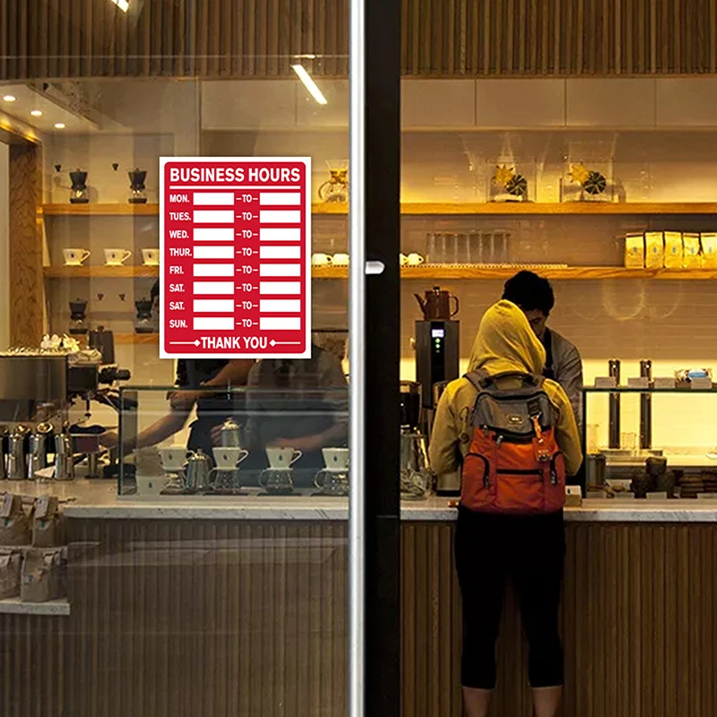 ПВХ бизнес-часы открытые/закрытые вывески наклейка этикетка для магазина офиса