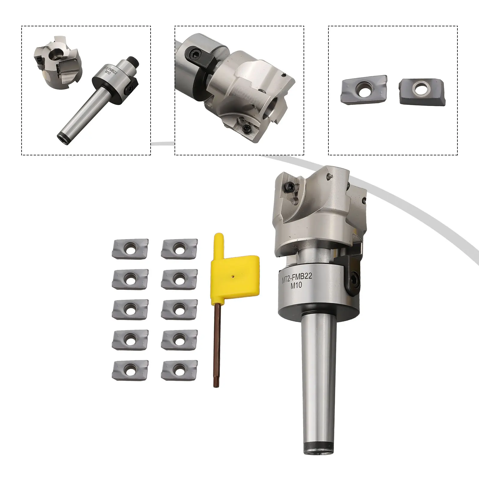 Решение для прецизионных инструментов MT2 хвостовика M10 400R 50 мм торцевая фреза с 10