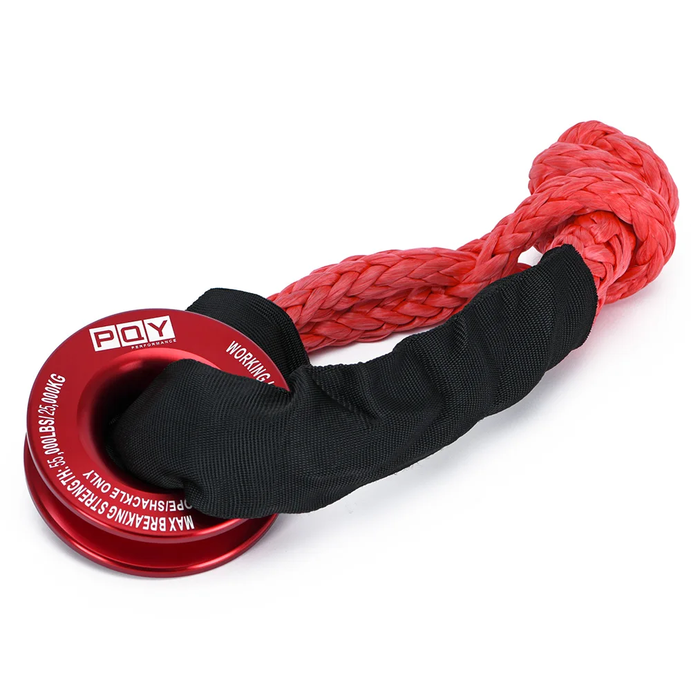 

Лебедка 55000 фунтов, синтетическая мягкая скоба или комплект колец для восстановления, прочные скобы с защитным рукавом для восстановления грузовиков и транспортных средств