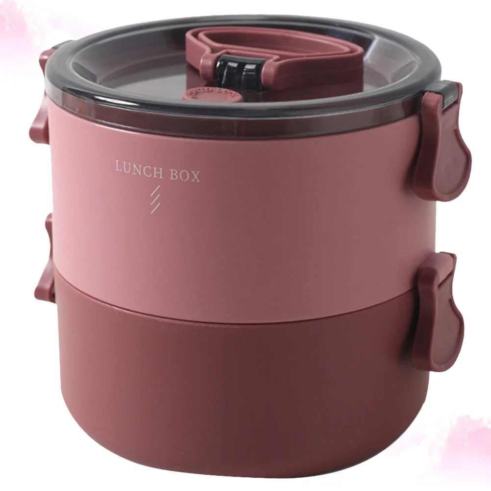 

Box Lunch Bento Container Containersportable Leak Proof Thermal Students Heat Presercation Double Layer Ovenadult