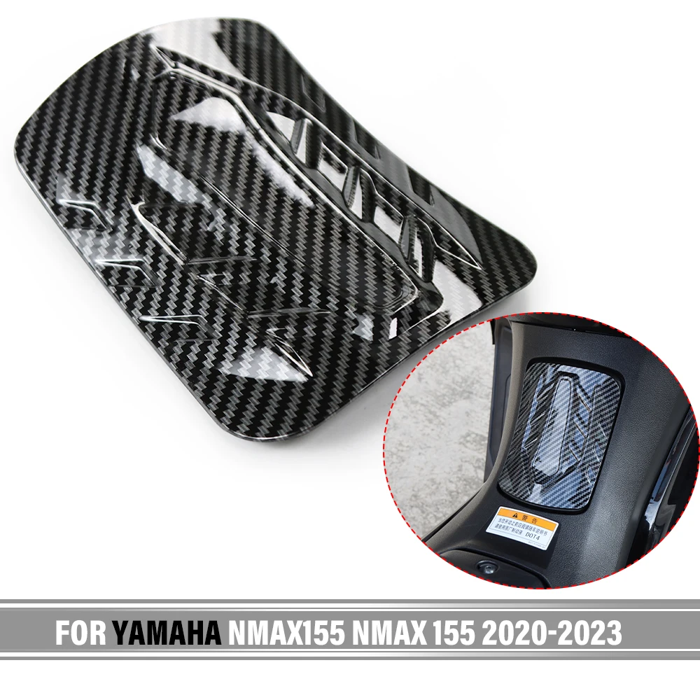 

For Yamaha NMAX155 NMAX 155 2020 2021 2022 2023 Modified Accessories Motorcycle Carbon Fiber Gas Oil Fuel Tank Cap Guard Cover