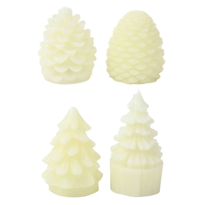 2pcs Christmas Tree LED Flameless Candle for Wedding Birthda