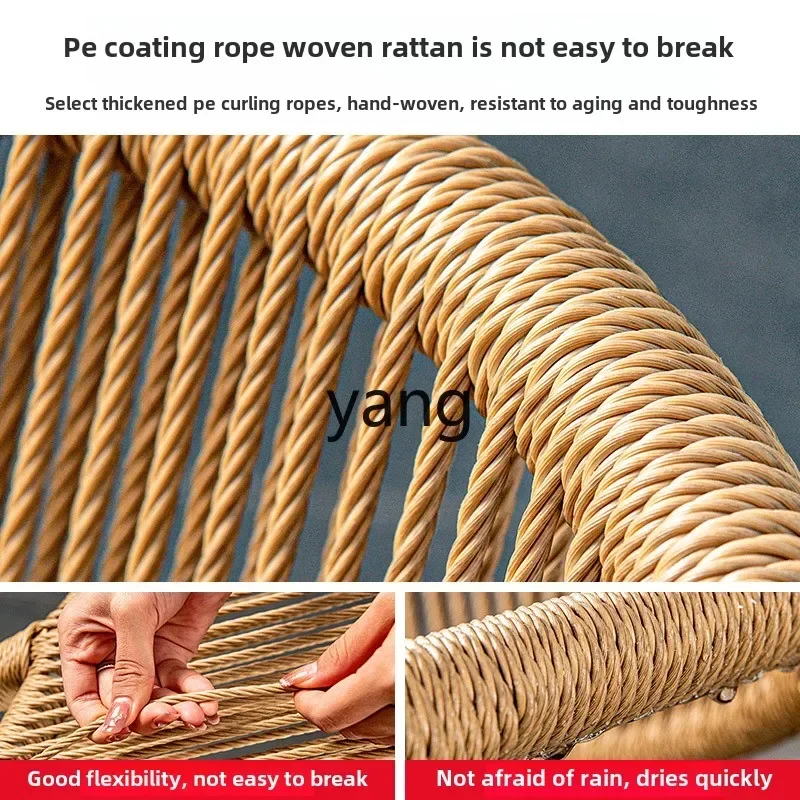 ZL Балконный небольшой столик и стул Комбинированный журнальный из трех частей