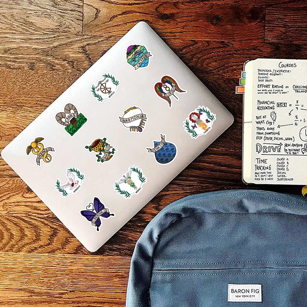 10/55 наклейки двенадцать греческих богов Zeus Hera Poseidon логотип для ноутбука багажа