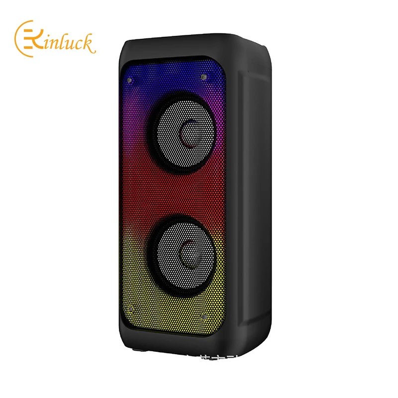 

KINGLUCKY 2022 new bluetooth speaker portable outdoor big audio magic color flame lamp subwoofer dual speaker audio