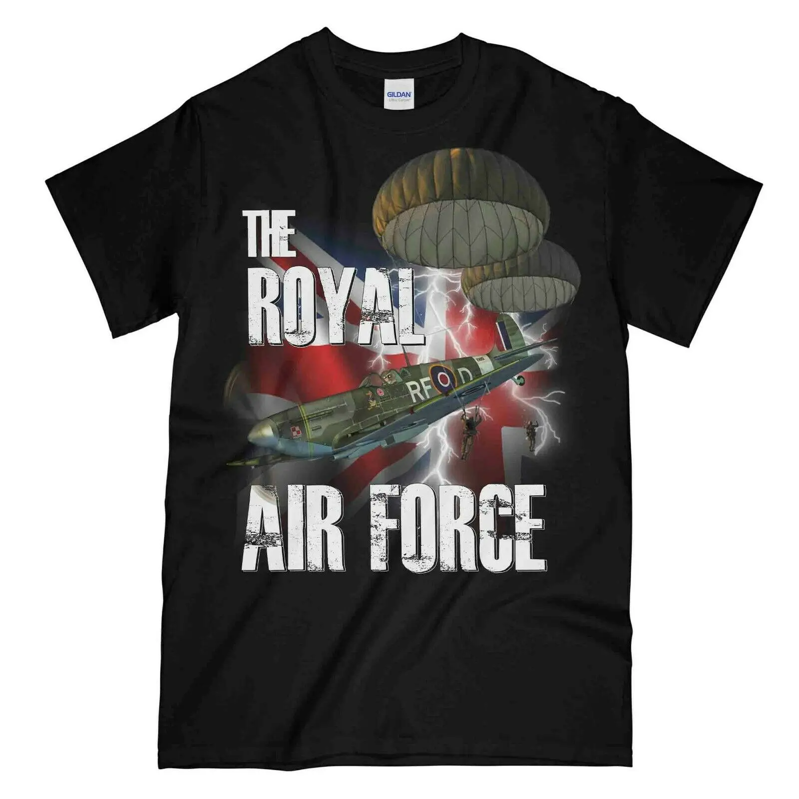 

RAF Supermarine Spitfire Fighter Aircraft T-Shirt 100% Cotton O-Neck Summer Short Sleeve Casual Mens T-shirt Size S-3XL
