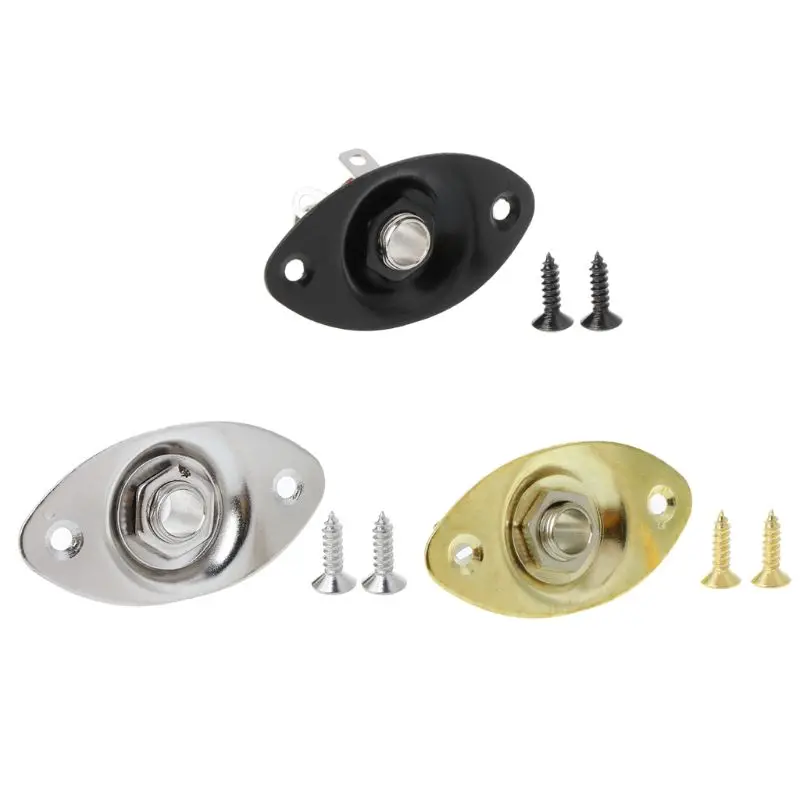 

Electric Guitar Bass Jack Socket Output Input Jack Cover Plate With 2 Screws