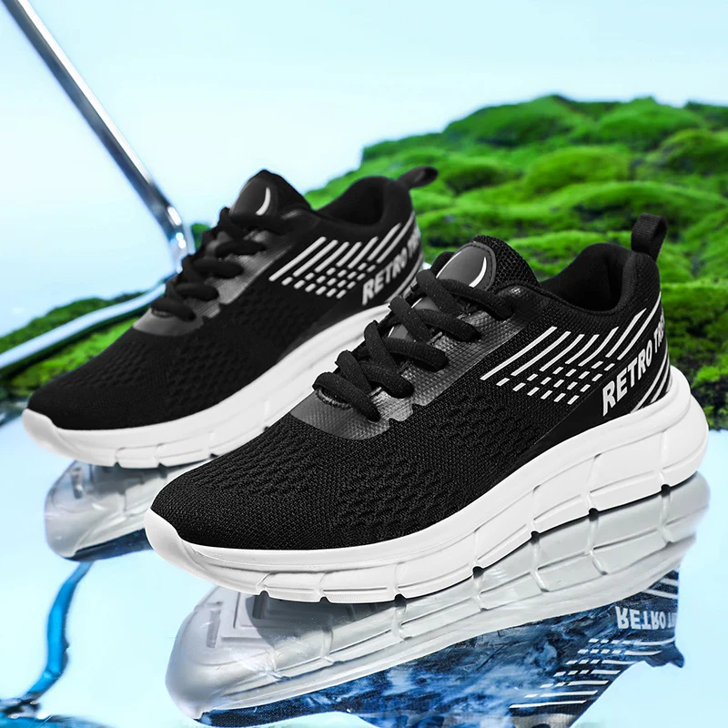 Men Running Shoes Mesh Breathable Professional Sport Shoes for Men Lightweight Non-Slip Athletic Training Sneakers