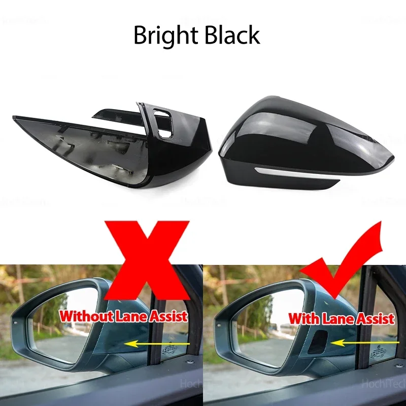 

Черная Крышка Корпуса Зеркала Заднего Вида Из Углеродного Волокна Для VW ID4 ID5 ID7 Skoda Enyaq iV Audi Q