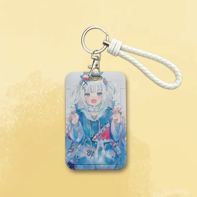 2023 110*70mm Japanese Anime HOLOLIVE Lanyard ID Card Badge Holder with Keychain Keyring Gift No.1-No.21