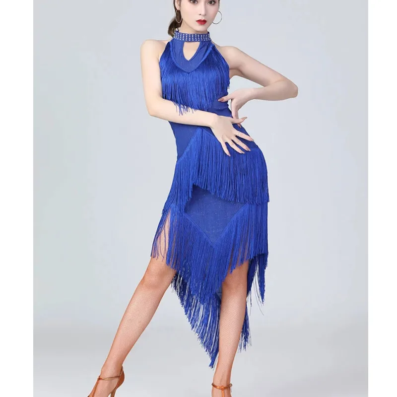 

Женское сексуальное платье для латиноамериканских танцев, Бальные Танцевальные Костюмы для соревнований, танцевальное платье для латиноа...