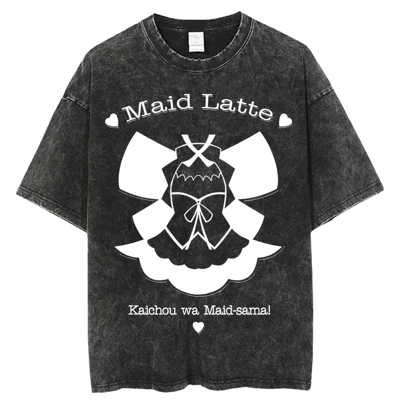 Лидер продаж промытая футболка с японским аниме Kaichou wa Maid sama крутая летняя