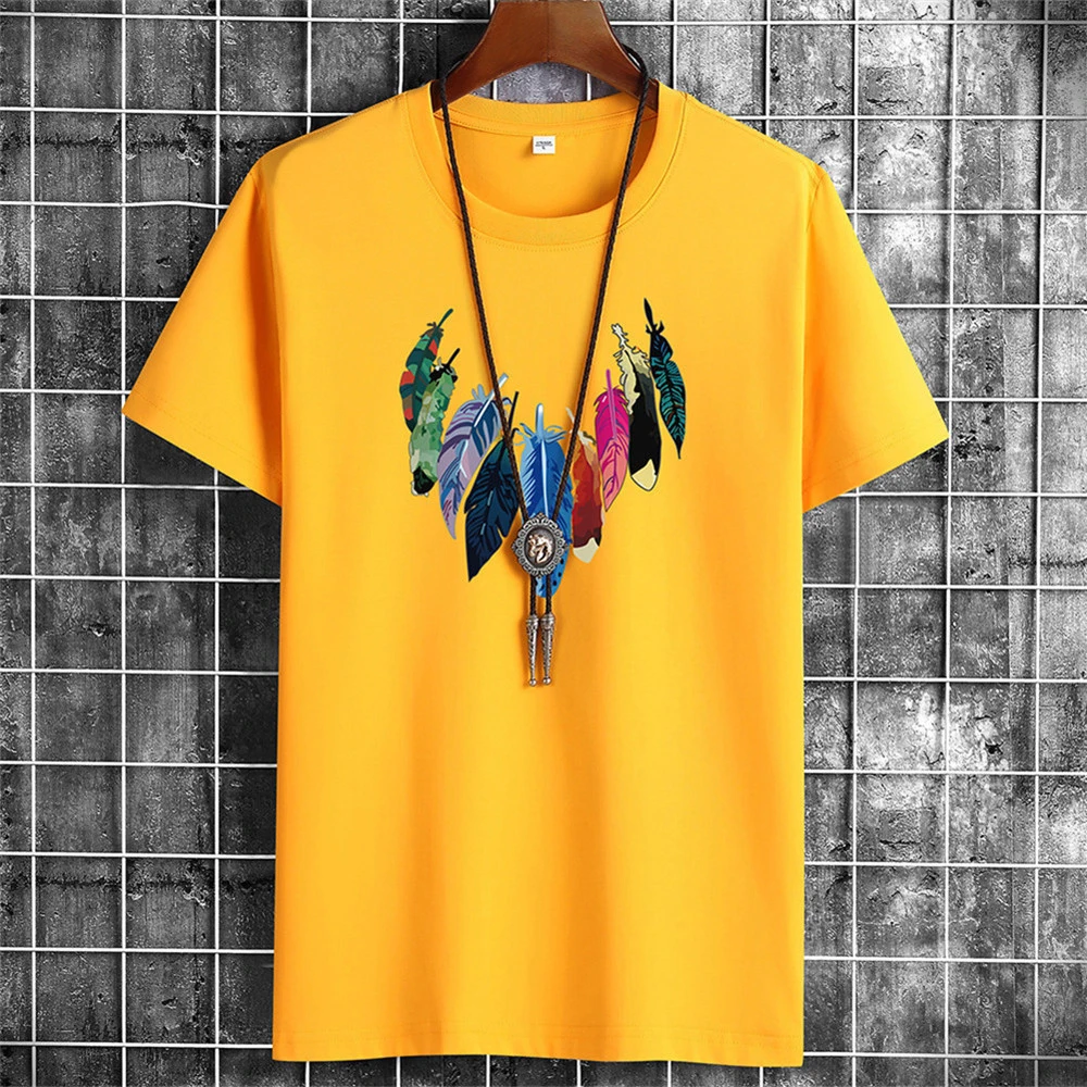 

Tshirt For Men Summer Cotton Tee Shirts Men's T-shirt Casual Simple Leteer Print Tshirt O-Neck Short Sleeve Man T shirt Tops