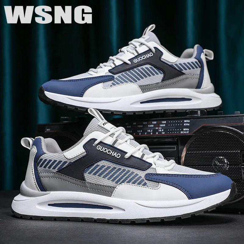 

WSNG Men's Shoes Spring Summer New Trend Men's Breathable Sports Casual Forrest Gump Daddy Shoes Men's Trendy Shoes Mesh Shoe44s