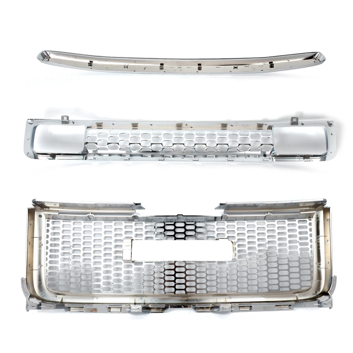 Хромированные передние верхние и нижние решетки защитные щитки для GMC Sierra 2500HD 3500HD