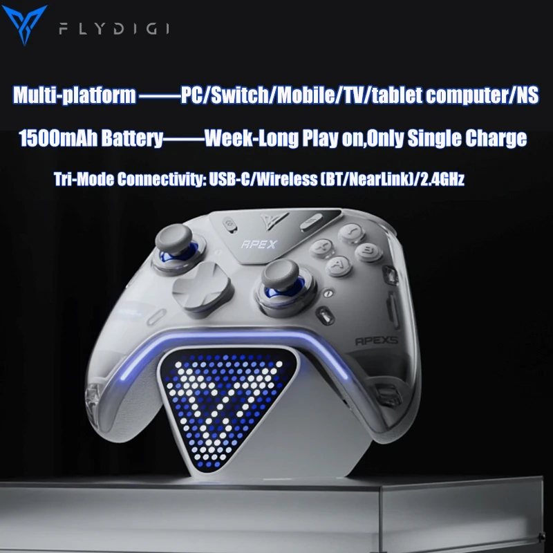 Фото Оригинальный игровой контроллер Flydigi APEX 5 2025 года, беспроводной геймпад, триггер обратной связи Elite Force, поддержка ПК/переключателя/мобильного/телевизора №2