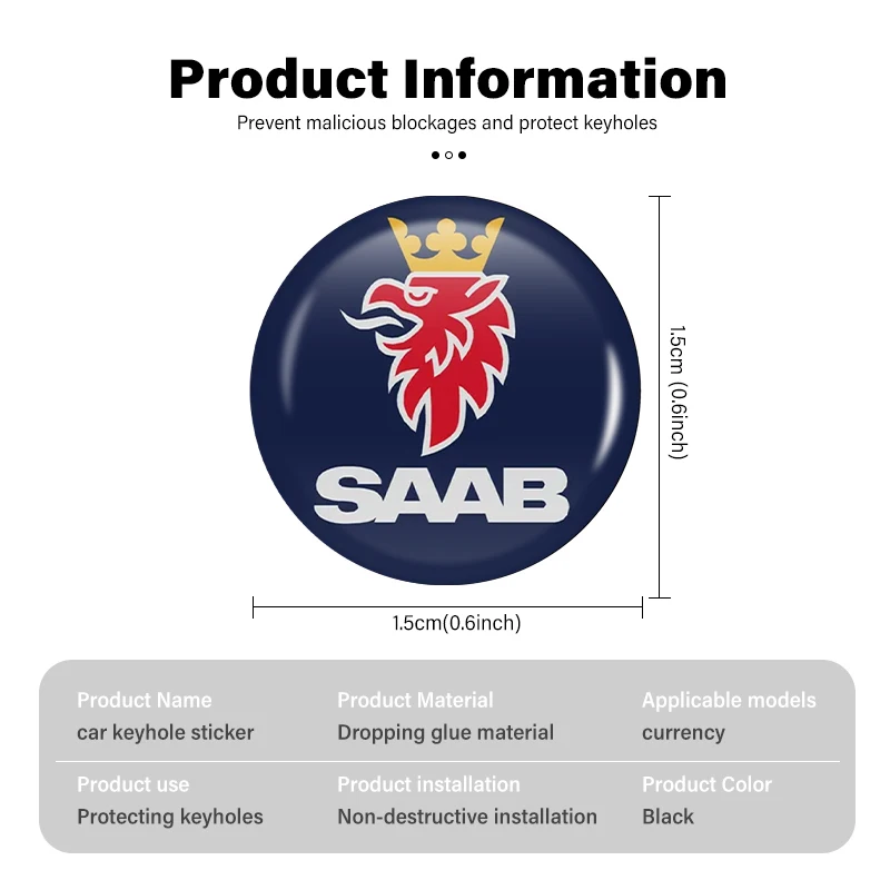 8 шт. защитные наклейки для автомобильных дверей SAAB 9-4X 9-7X 9-3 9-5 9-2X 9-X 600 99 97 Monster GT750