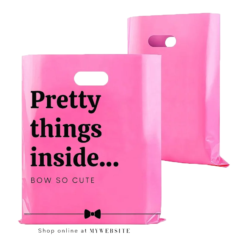 

Recycle Factory China Supplier Wholesale Custom LOGO Color Printing Plastic Shopping Bag boutique gift Perfume Jewelry clothing