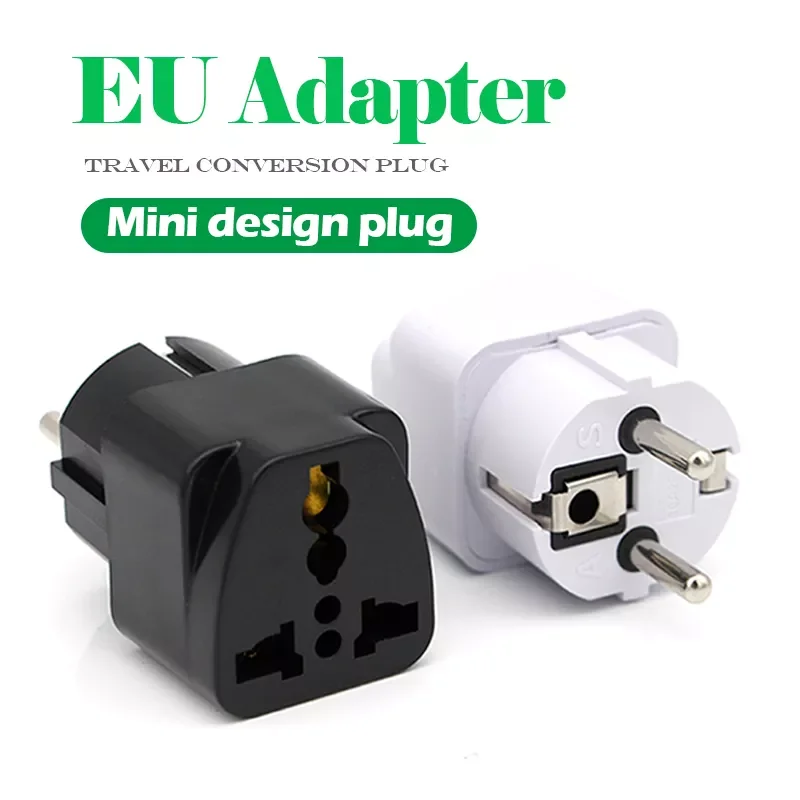 

UK US AU To EU Plug AC Travel Power Adapters in France Germany Greece Spain Netherlands Converter Electrical Charger