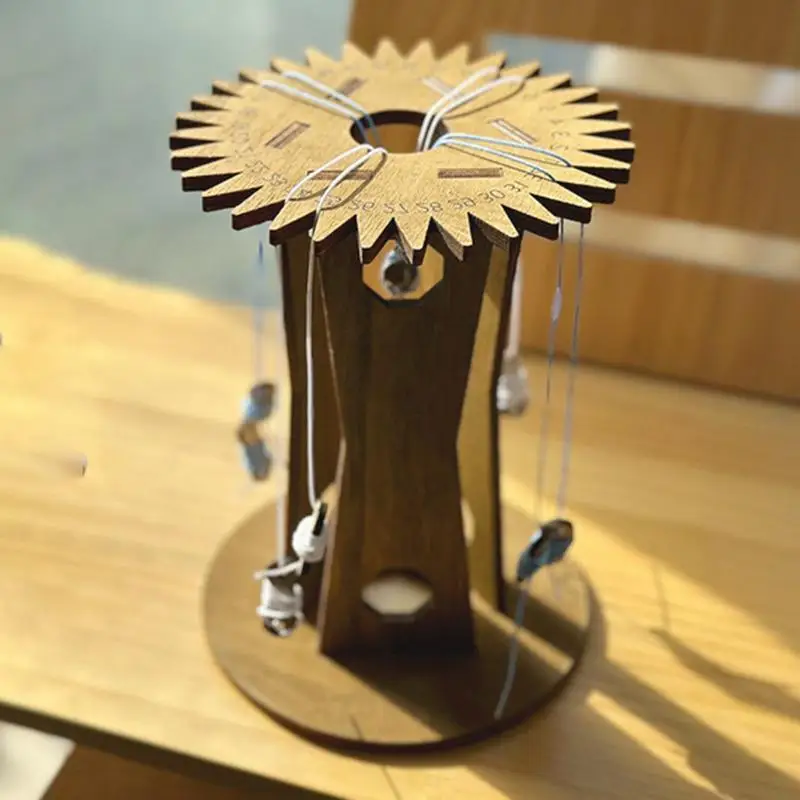 Круглый Плетеный диск деревянный Kumihimo плетеный сделай сам веревочный шнур