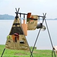 outdoor camping picnic bag 900d oxford cloth tableware storage bag portable barbecue tableware storage bag hanging bag