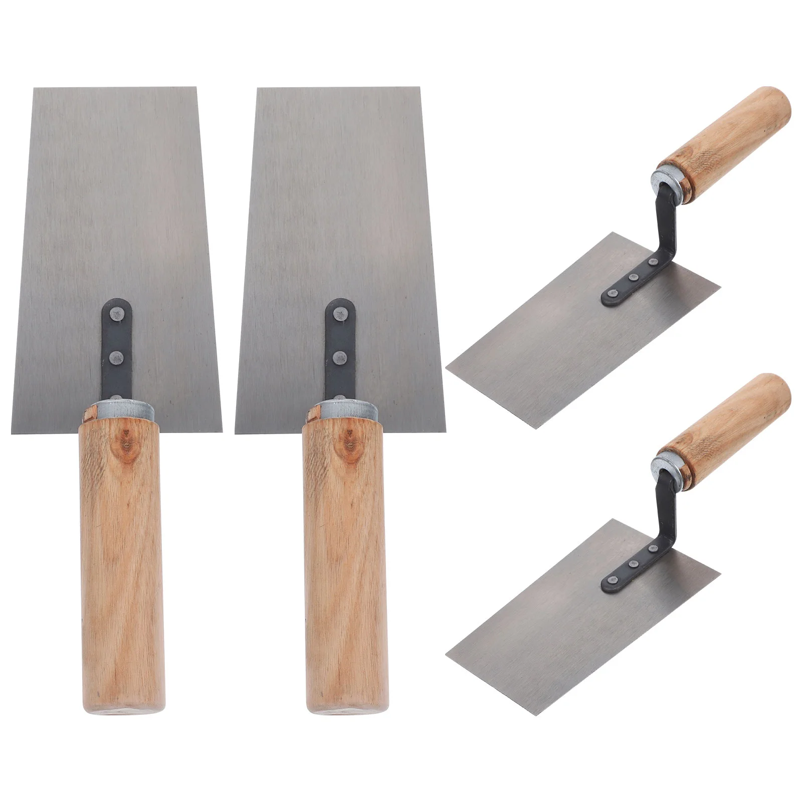 

4 Pcs Plaster Tile Trowel Concrete Trowel Stainless Steel Taping Floor Putty Trowel Wood Finishing Masonry Trowel Child