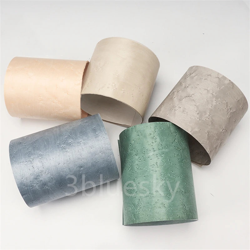 Натуральный древесный шпон окрашенный клен птичий глаз для мебели около 0 25 мм