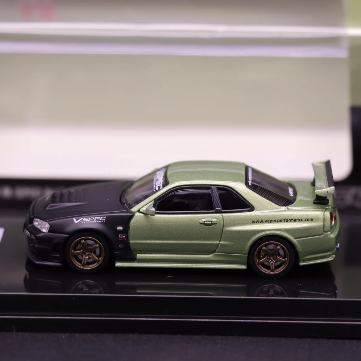INNO 1/64 NISSAN SKYLINE GT-R (R34) M-SPEC NUR настраиваемая Игрушечная модель автомобиля из сплава
