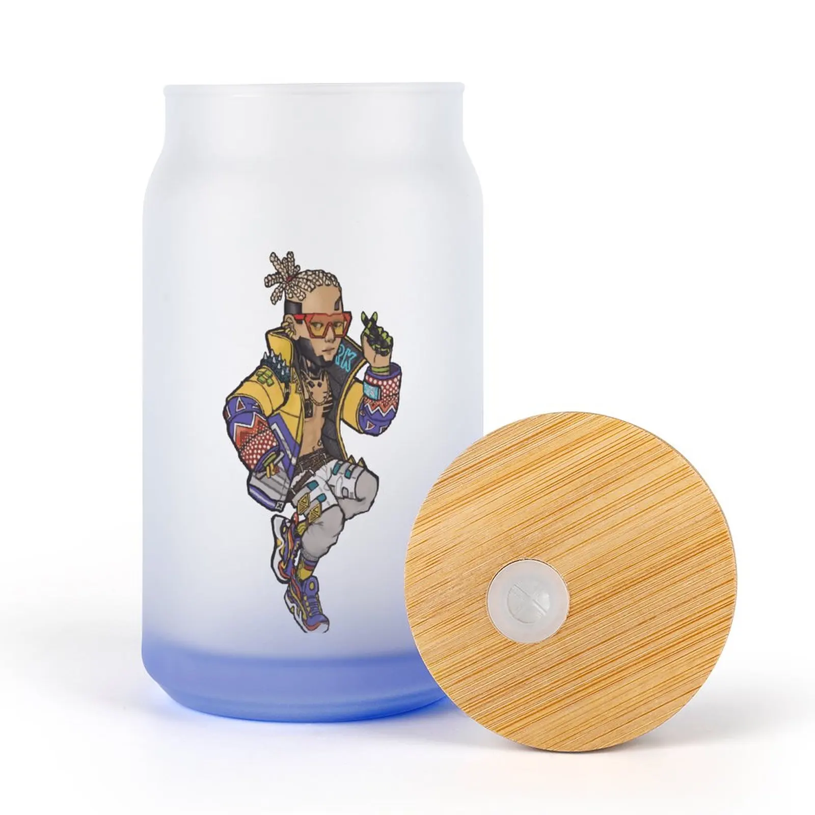 

Hypebeast Crypto Apex Legends DIY Frosted Glass Pipette Cup Graphic Kettle Coffee Cups Thermos Flask Humor Graphic Wooden Lid Gr