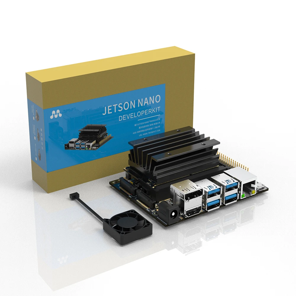 Фото Комплект разработки Jetson NANO с основной платой 4 ГБ и несущим модулем 472GFLOPS Плата разработки AI B01-T №4