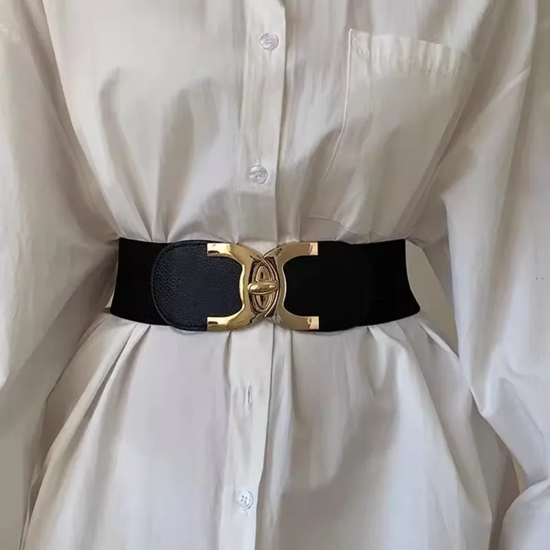 Женский модный винтажный эластичный корсет из искусственной кожи женский пояс