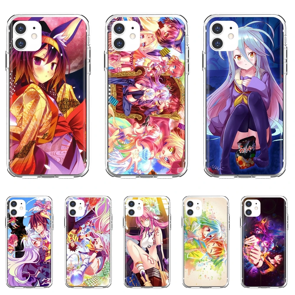 

NO-GAME-NO-LIFE-Girl-survival-game For iPhone 10 11 12 13 Mini Pro 4S 5S SE 5C 6 6S 7 8 X XR XS Plus Max 2020 Housing