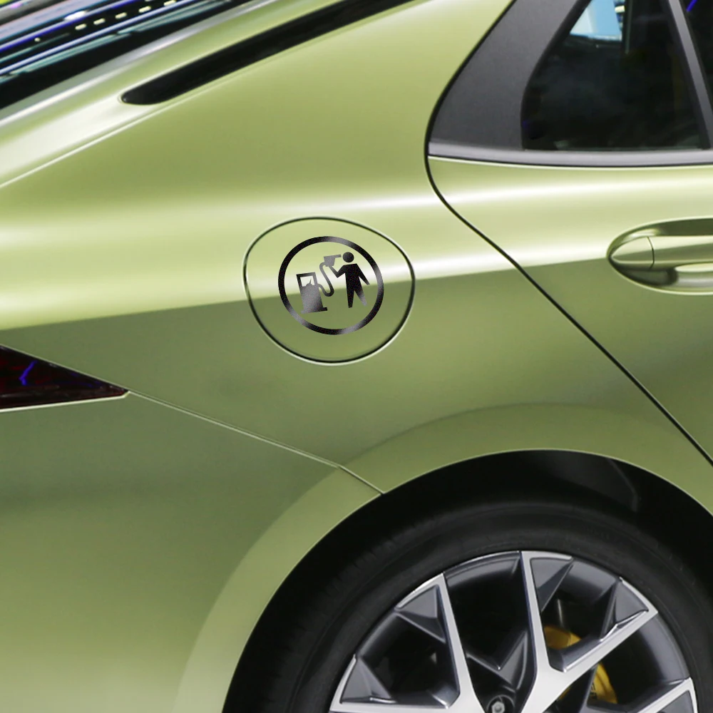 Забавные креативные светоотражающие наклейки на крышку топливного бака для Mini