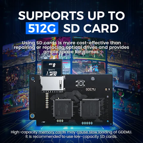 GDEMU V5.20, новейшая версия, плата моделирования оптического привода для консоли SEGA Dreamcast GDU DC VA1, расширение SD V5.20.5