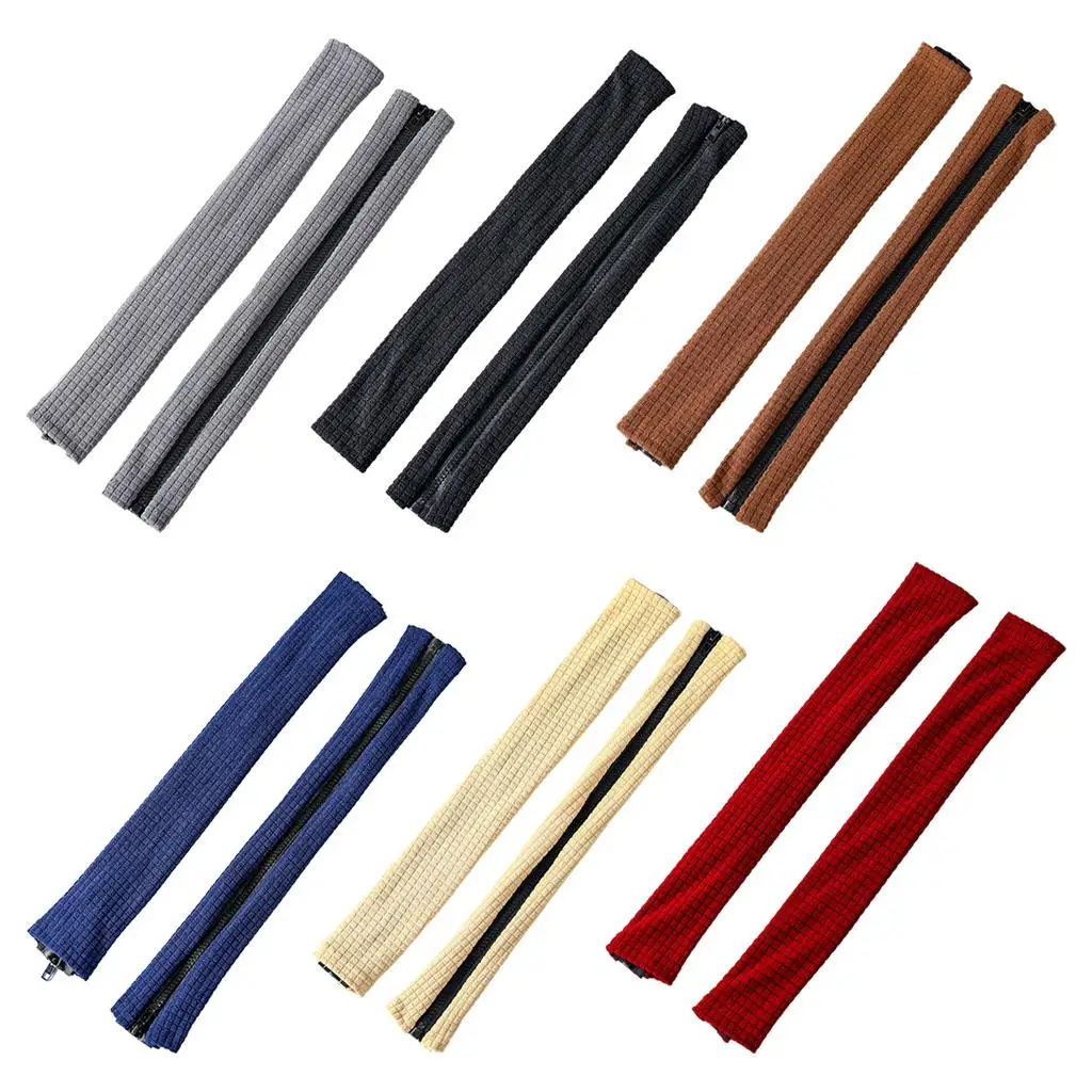 

2/Set Zipper Washable Elastic Chair Arm Cover Armrest Slipcover