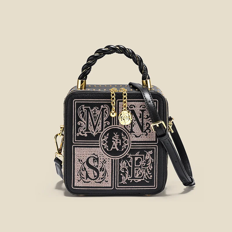 

Брендовая оригинальная Роскошная Высококачественная Новинка 2023 Роскошная ручная коробка с вышивкой в национальном стиле на одно плечо кро...